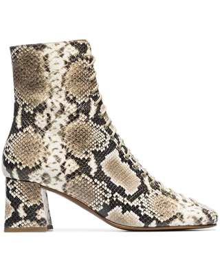 By Far + Becca 50 Snake Print Boots