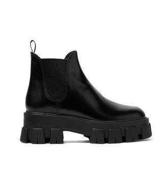 Prada + Leather Chelsea boots