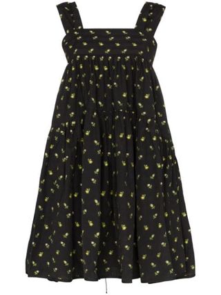 Cecilie Bahnsen + Floral-Print Baby-Doll Dress