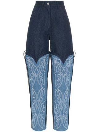 Asai + Cowboy Embroidered Jeans