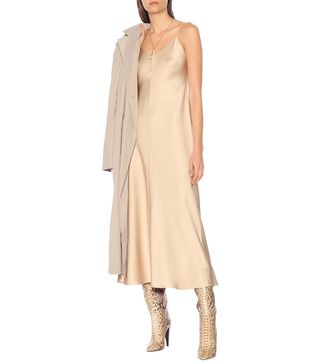 The Row + Guinevere Silk-Satin Slip Dress
