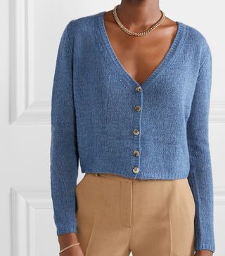 The Row + Abigael Cropped Cashmere Cardigan