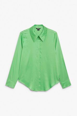 Monki + Satin Shirt