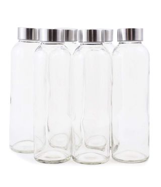 Brieftons + 6 Pack Glass Water Bottles