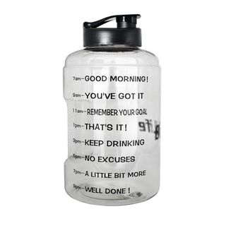QuiFit + Gallon Sport Water Bottle with Motivational Time Marker