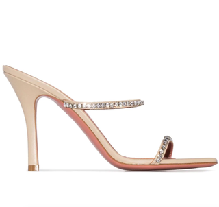 Amina Muaddi x Browns + Gilda 95mm Crystal-Embellished Sandals