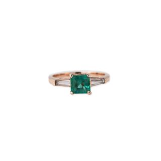 Jacquie Aiche + Emerald and Diamond Baguette Ring