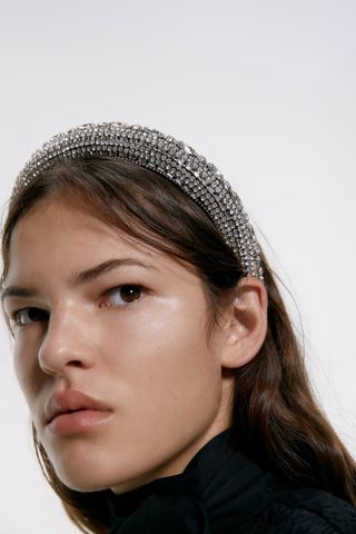 Zara + Bejeweled Quilted Headband