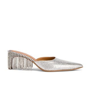 Area + Crystal Fringe Kitten Heel