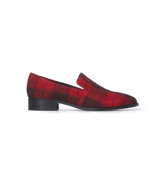PAIGE + Madison Loafer in Red Plaid