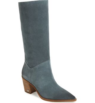 Sam Edelman + Leahla Slouchy Boots in Grey Iris Suede