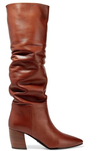 Prada + 65 Leather Knee Boots