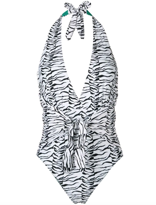 Rixo + Tiger Print Swimsuit
