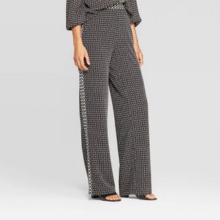 Who What Wear x Target + Mid-Rise Wide Leg Trouser