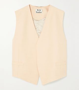 Acne Studios + Jacklin Zip-Detailed Woven Vest