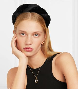 Sophie Buhai + Braided Velvet and Satin Headband