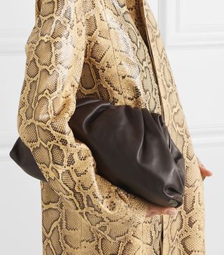 Bottega Veneta + The Pouch Large Leather Clutch