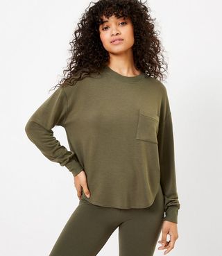 Lou & Grey + Signature Softblend Shirttail Sweatshirt | Loft