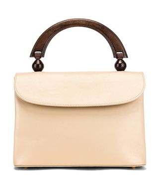 By Far + Fiona Leather Top Handle Bag