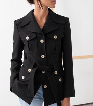 & Other Stories + Structured Belted Workwear Jacket