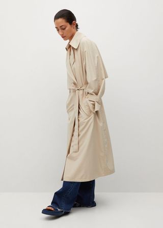 Mango + Lyocell Flowy Trench