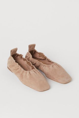 H&M + Suede Ballet Flats