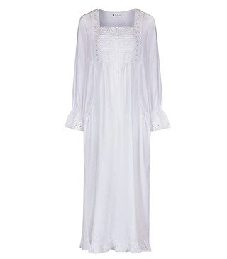 The 1 for U + 100% Cotton Long Sleeve Nightdress With Pockets