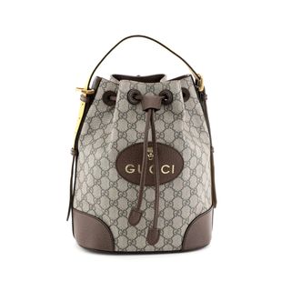 Gucci + Animalier Drawstring Bucket Backpack GG Coated Canvas Mini