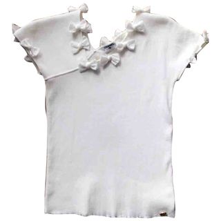 Chanel + White Polyester Top