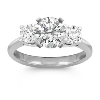 Shane Co. + Three-Stone Diamond Engagement Ring