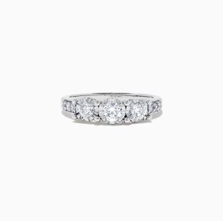Effy + Bridal 14K White Gold Diamond Three Stone Ring