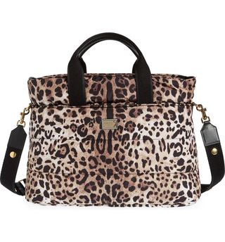 Dolce & Gabbana + Leopard Print Diaper Bag