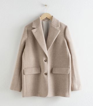 & Other Stories + Wool Blend Oversized Blazer