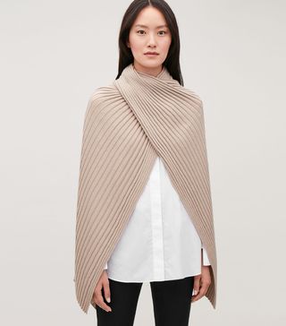 COS + Ribbed Wool Hybrid Scarf