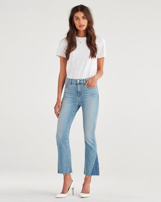 7 for All Mankind + High Waisted Slim Kick Jeans