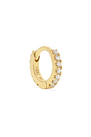 Mara Tash + Mini 18-Karat Gold Diamond Earring