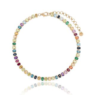 Shay + Rainbow Gem 18-Karat Gold Choker Necklace