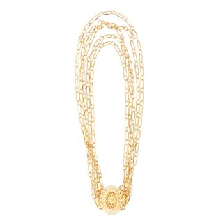 Timeless Pearly + Layered Gold-Plated Chain Choker