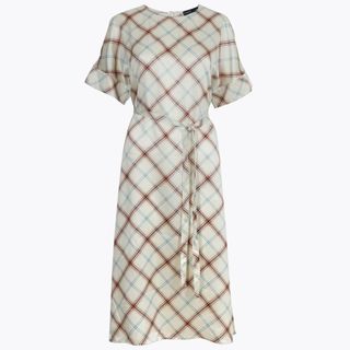 Marks and Spencer + Silk Checked Tunic Dress