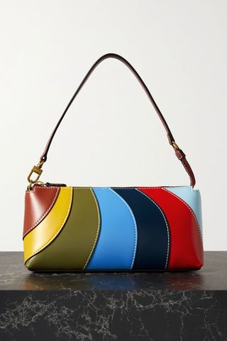 Staud + Kaia Riviera Panelled Leather Shoulder Bag