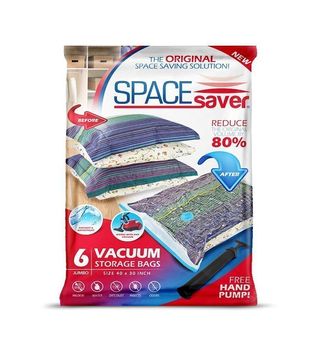 SpaceSaver + Premium Reusable Vacuum Storage Bags