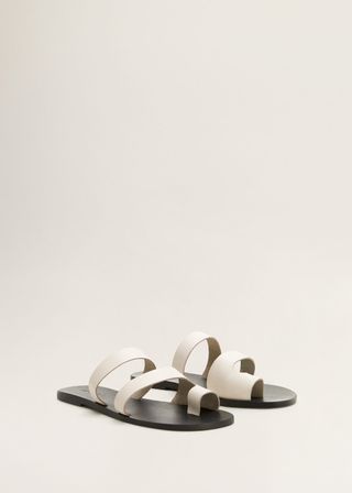 Mango + Asymmetric Leather Sandals