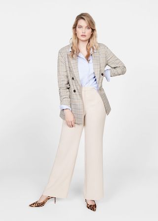 Mango + Straight Suit Trousers
