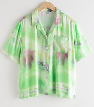 & Other Stories + Tie Dye Button Up Shirt