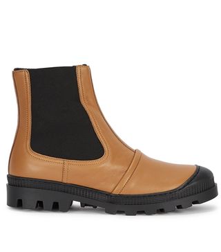 Loewe + Brown Leather Chelsea Boots