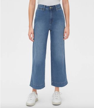 Gap + High Rise Wide-Leg Crop Jeans