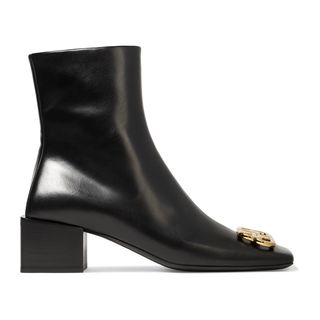 Balenciaga + Embellished Leather Ankle Boots