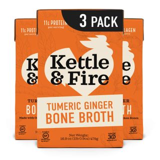 Kettle and Fire + Turmeric Ginger Chicken Bone Broth (Pack of 3)