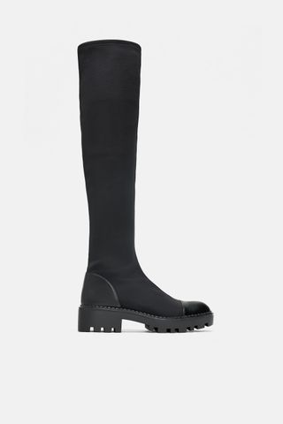 Zara + Tall Lug Soled Boots