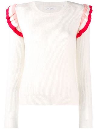 Chinti & Parker + Colour-Block Ruffle Sweater